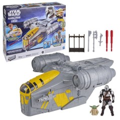 Véhicule Mandalorian Razor Crest et coffret 2-en-1 de 35 cm et figur