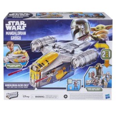 Véhicule Mandalorian Razor Crest et coffret 2-en-1 de 35 cm et figur