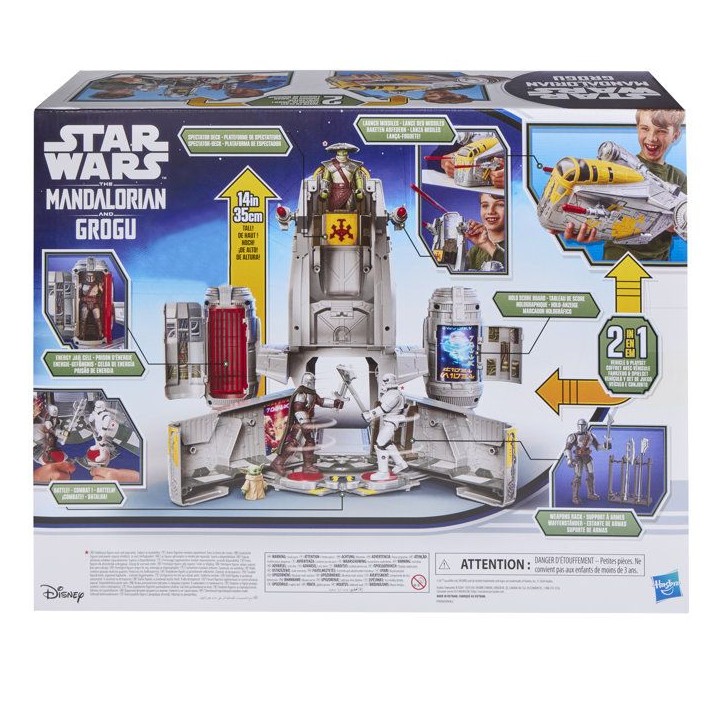 Véhicule Mandalorian Razor Crest et coffret 2-en-1 de 35 cm et figurines Mandalorien et Grogu, jouets pour enfants, des 4 ans Véhicule Mandalorian Razor Crest et coffret 2-en-1 de 35 cm et figurines Mandalorien et Grogu, jouets pour enfants, des 4 ans