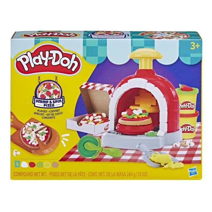 PLAY-DOH - G29215L0 - Play-Doh Coffret Four a pizzas tournant - Multicolore