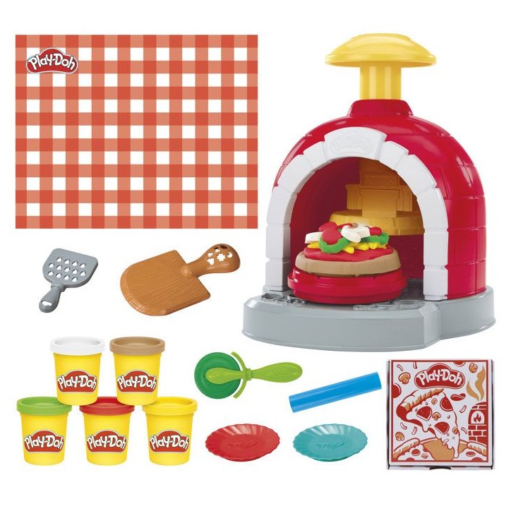 PLAY-DOH - G29215L0 - Play-Doh Coffret Four a pizzas tournant - Multicolore