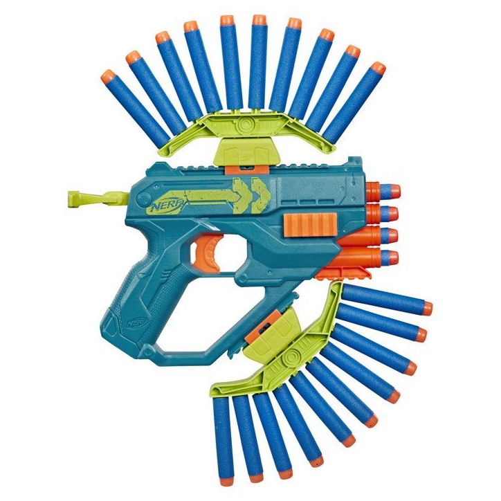 Nerf Rebel Ops Ammohawk, blaster avec 2 accessoires et 20 fléchettes en mousse Nerf, des 8 ans