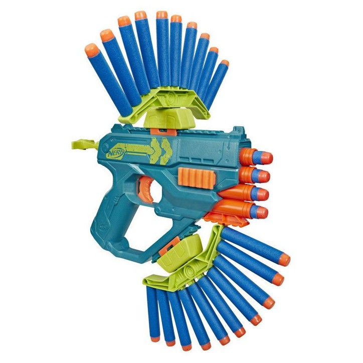 Nerf Rebel Ops Ammohawk, blaster avec 2 accessoires et 20 fléchettes en mousse Nerf, des 8 ans