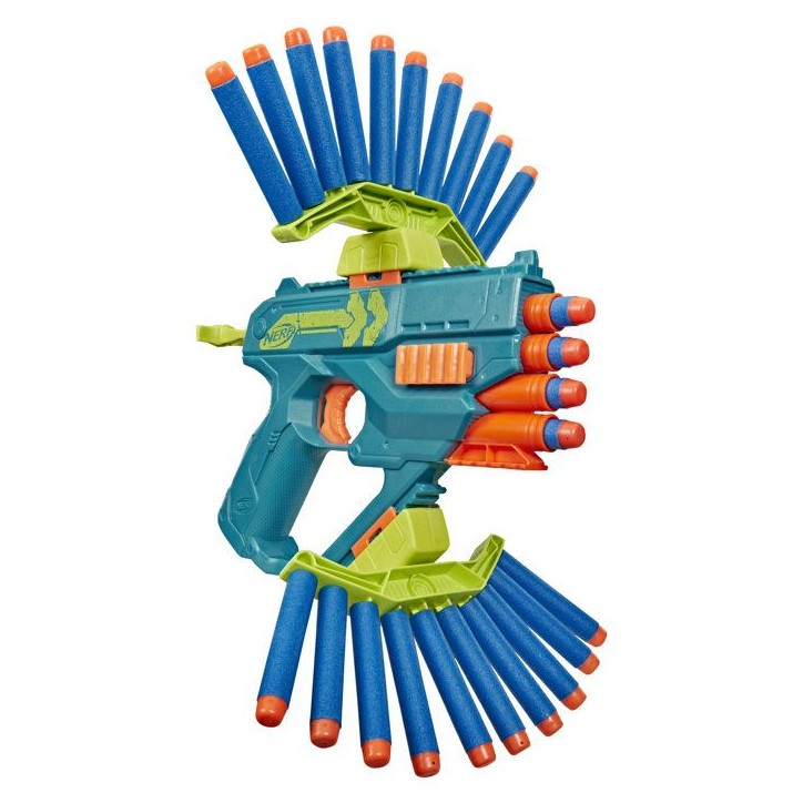 Nerf Rebel Ops Ammohawk, blaster avec 2 accessoires et 20 fléchettes en mousse Nerf, des 8 ans