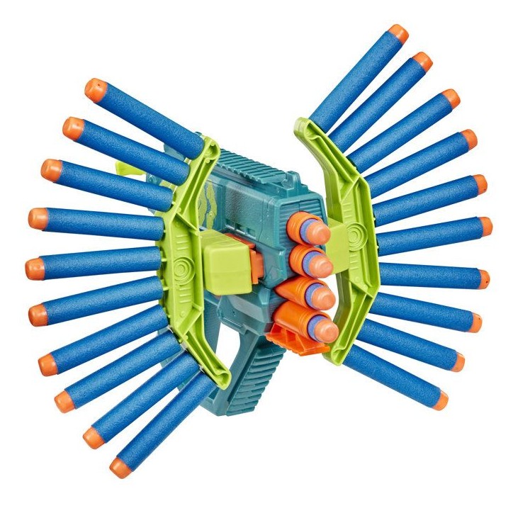 Nerf Rebel Ops Ammohawk, blaster avec 2 accessoires et 20 fléchettes en mousse Nerf, des 8 ans
