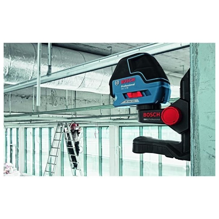 Laser ligne polyvalent - BOSCH PROFESSIONAL - GLL 3-50 - Batterie - Angle et niveau - Portée 50 m