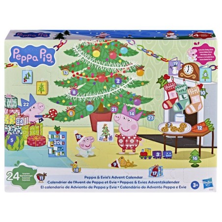 Peppa Pig Calendrier de l'Avent de Peppa et Evie, compte a rebours fes