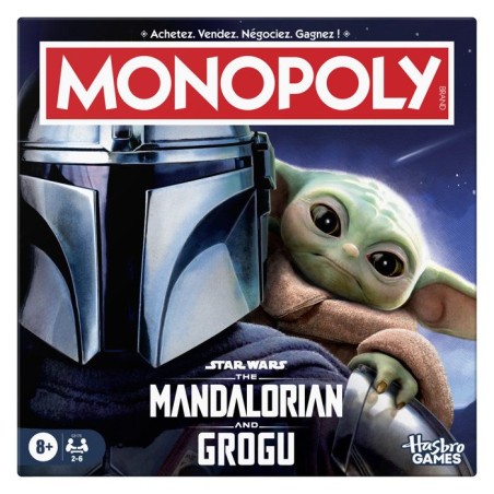 Monopoly The Mandalorian and Grogu, jeu de plateau, inspiré du film,