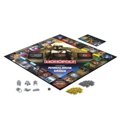 Monopoly The Mandalorian and Grogu, jeu de plateau, inspiré du film, jeu familial pour enfants et adultes, 2 a 6 joueurs, des