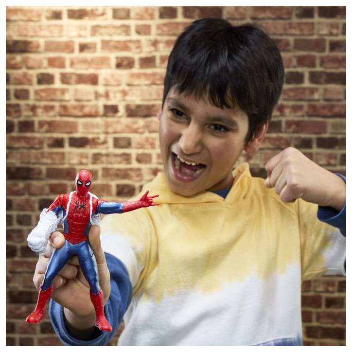 Figurine électronique Spiderman 15 cm avec effets sonores, jouets de super-héros pour enfants , Marvel Studios SpiderMan des Figurine électronique Spiderman 15 cm avec effets sonores, jouets de super-héros pour enfants , Marvel Studios SpiderMan des