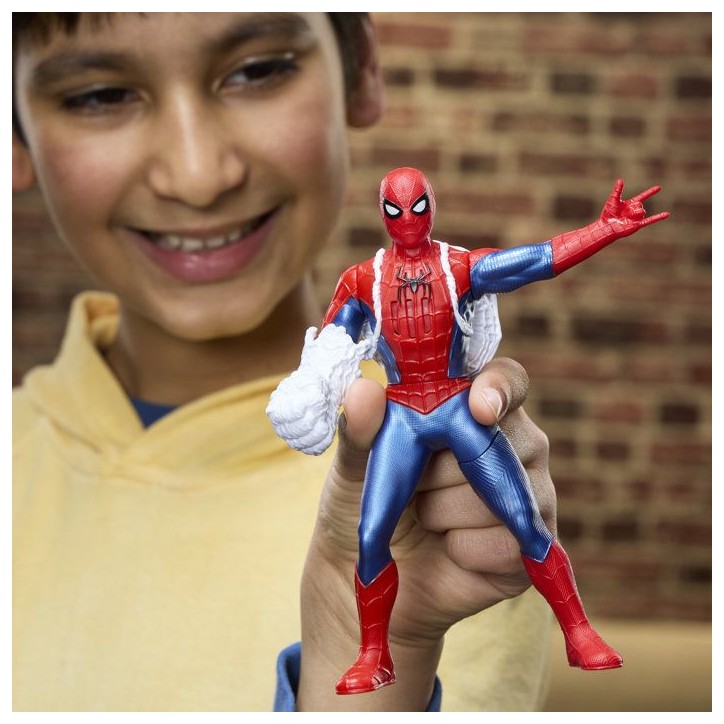 Figurine électronique Spiderman 15 cm avec effets sonores, jouets de super-héros pour enfants , Marvel Studios SpiderMan des Figurine électronique Spiderman 15 cm avec effets sonores, jouets de super-héros pour enfants , Marvel Studios SpiderMan des
