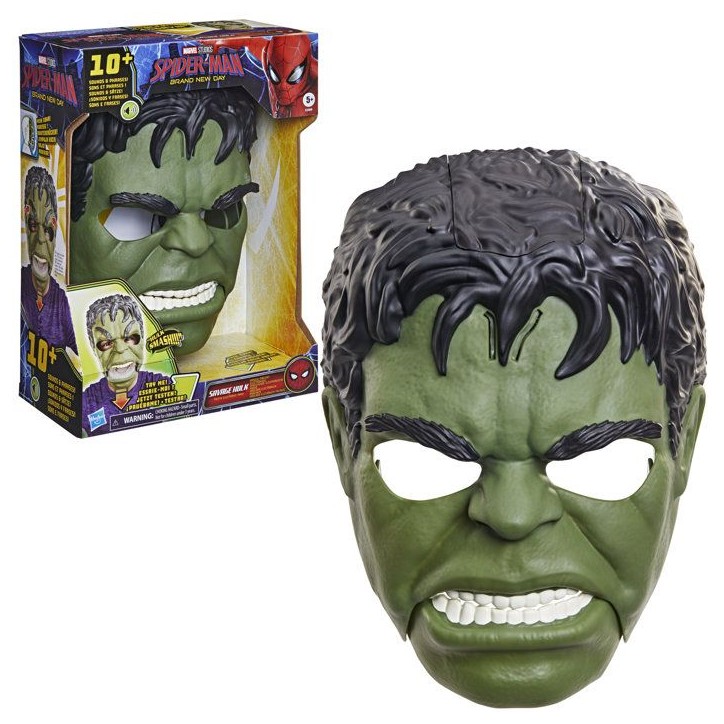 Masque parlant de Hulk électronique, jouet de déguisement de super-héros pour enfants, Marvel Studios Spider-Man: Brand New D Masque parlant de Hulk électronique, jouet de déguisement de super-héros pour enfants, Marvel Studios Spider-Man: Brand New D