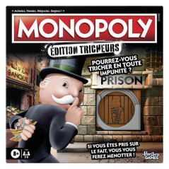 Monopoly : édition Tricheurs, jeu de plateau familial amusant pour e