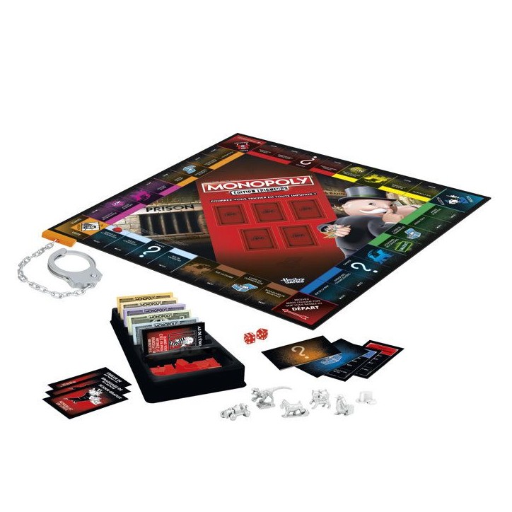 Monopoly : édition Tricheurs, jeu de plateau familial amusant pour enfants ados et adultes, 2 a 6 joueurs, a partir de 8 ans