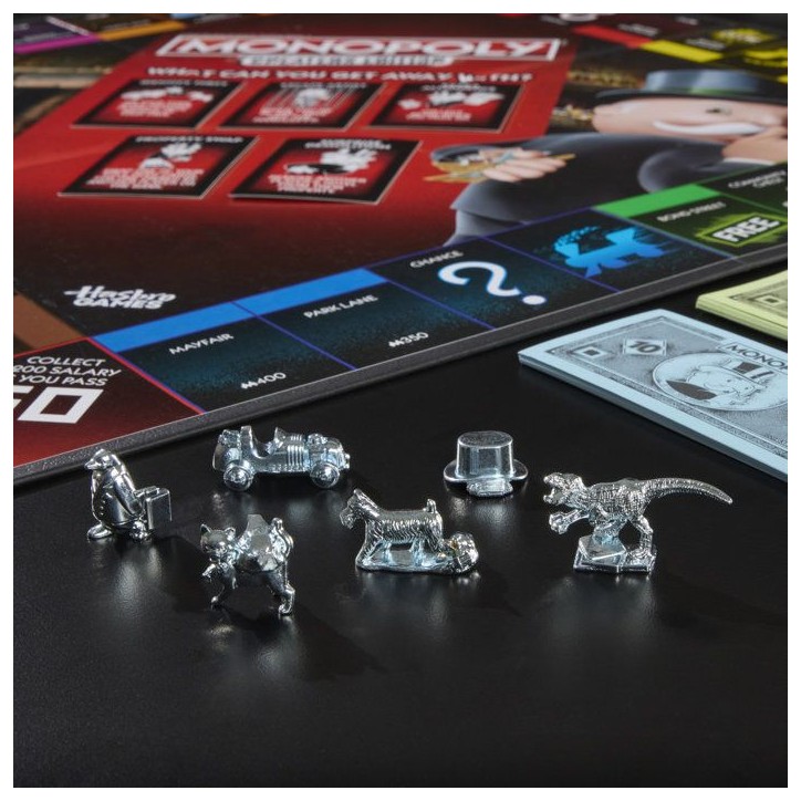 Monopoly : édition Tricheurs, jeu de plateau familial amusant pour enfants ados et adultes, 2 a 6 joueurs, a partir de 8 ans