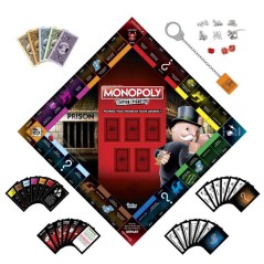 Monopoly : édition Tricheurs, jeu de plateau familial amusant pour e