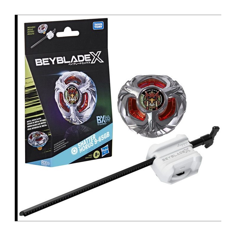 Beyblade X Starter Pack Shatter Horus 9-65GB BX Infinity, toupie de ty