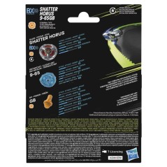 Beyblade X Starter Pack Shatter Horus 9-65GB BX Infinity, toupie de ty