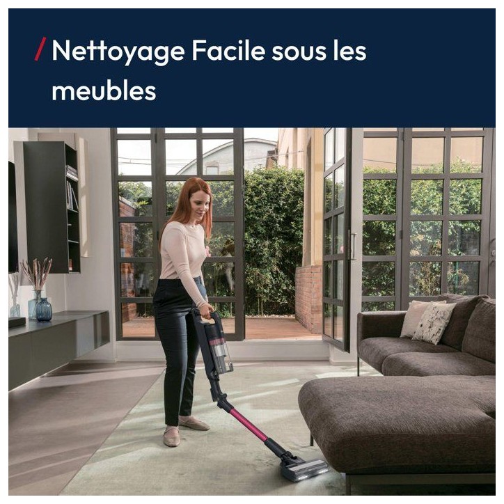 Aspirateur balai sans fil - HOOVER HF1M10HX - 70 AW - Autonomie 50 min - Tube flexible