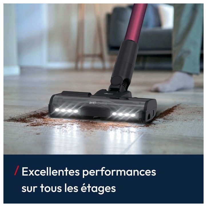 Aspirateur balai sans fil - HOOVER HF1M10HX - 70 AW - Autonomie 50 min - Tube flexible