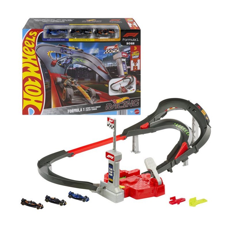 Coffret circuit - HOT WHEELS - Circuit Course F1 - 3 véhicules 1/64 i
