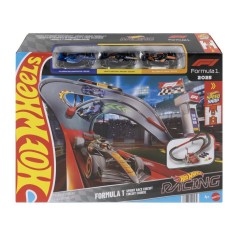 Coffret circuit - HOT WHEELS - Circuit Course F1 - 3 véhicules 1/64 inclus - Modes infini et course - Des 5 ans