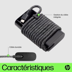 Chargeur pour ordinateur portable HP USB-C 65 W