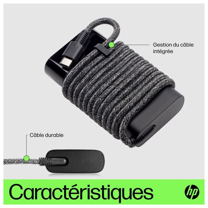 Chargeur pour ordinateur portable HP USB-C 65 W