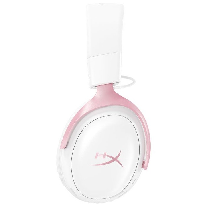 Casque Gamer Sans Fil HyperX Cloud III S Wireless blanc & rose pour PC Mac PS5 mobiles Switch avec adaptateur USB-C et câble US Casque Gamer Sans Fil HyperX Cloud III S Wireless blanc & rose pour PC Mac PS5 mobiles Switch avec adaptateur USB-C et câble US