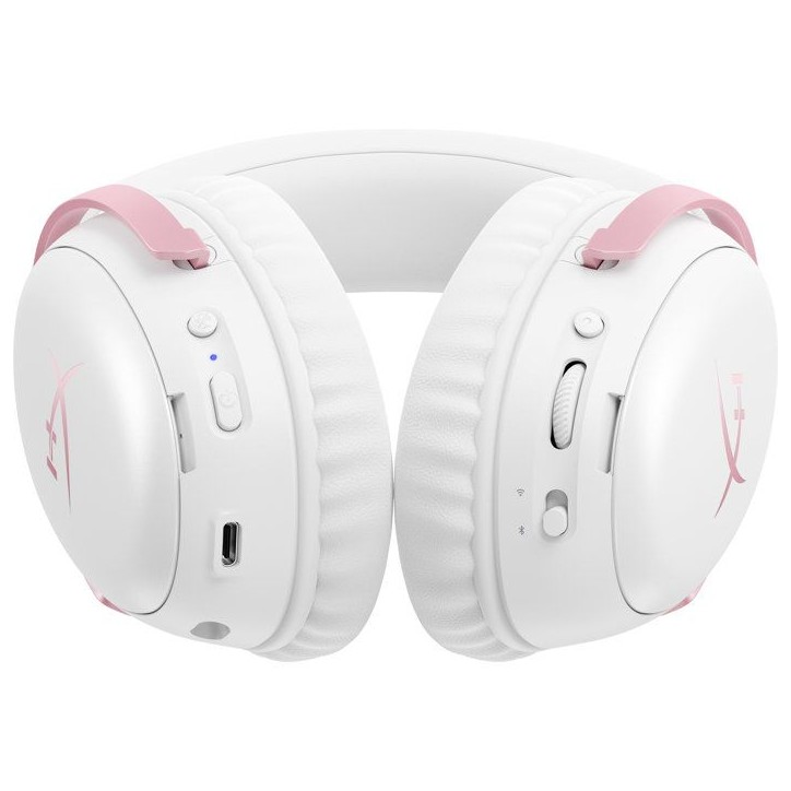 Casque Gamer Sans Fil HyperX Cloud III S Wireless blanc & rose pour PC Mac PS5 mobiles Switch avec adaptateur USB-C et câble US Casque Gamer Sans Fil HyperX Cloud III S Wireless blanc & rose pour PC Mac PS5 mobiles Switch avec adaptateur USB-C et câble US