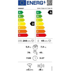 Lave-linge séchant INDESIT - 7 / 5 kg - Induction - L60cm - 1400 tr/m