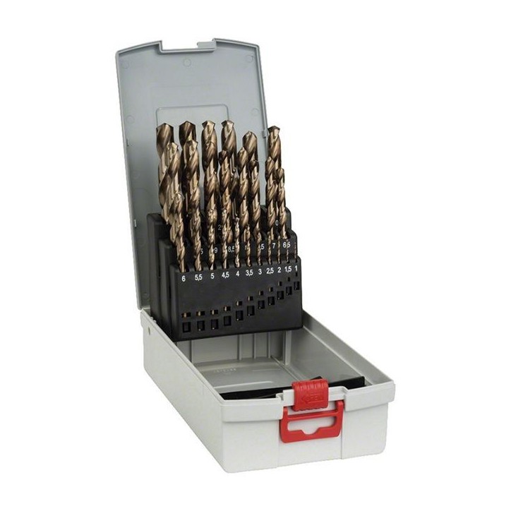 Set de forets ProBox HSS-Co, 1-13mm, 135°, 25 - BOSCH
