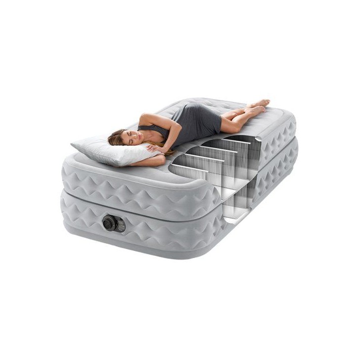 Matelas gonflable INTEX - 64488ND - Supreme Air Flow - 1,91 x 0,99 x 0,51 m - 1 personne - Intérieur - Gonflage électrique int
