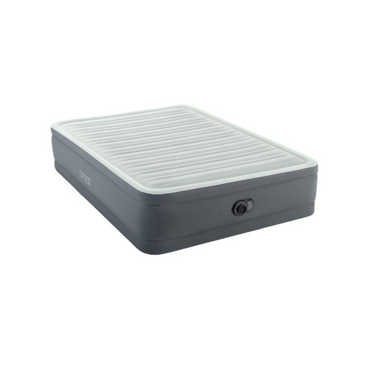 Matelas gonflable INTEX - 64906ND - PremAire Large - 2,03 x 1,52 x 0,46 m - 2 personnes - Intérieur - Gonflage électrique int