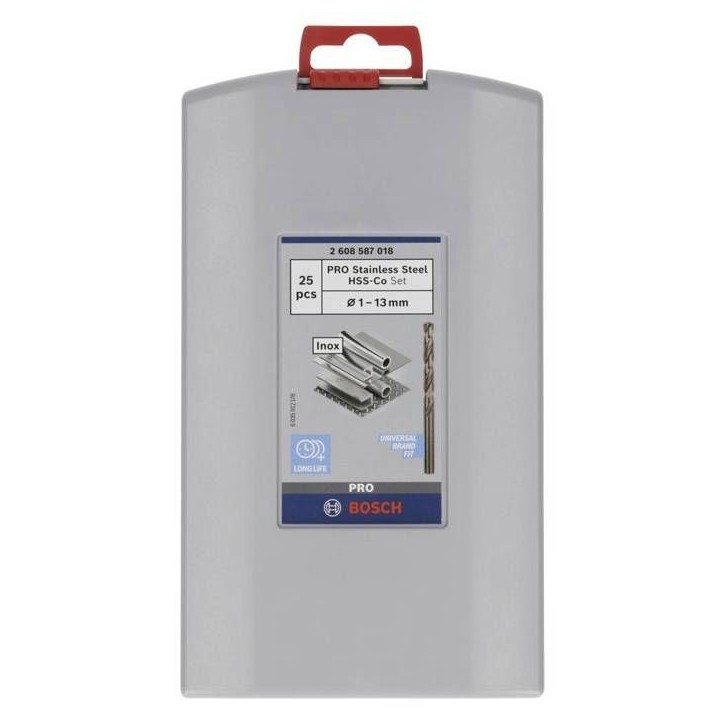 Set de forets ProBox HSS-Co, 1-13mm, 135°, 25 - BOSCH
