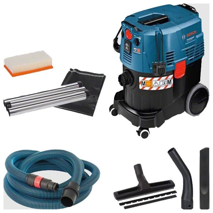 Aspirateur pour solide et liquide 1380W GAS 35 M AFC en boîte carton - BOSCH - 06019C31W0