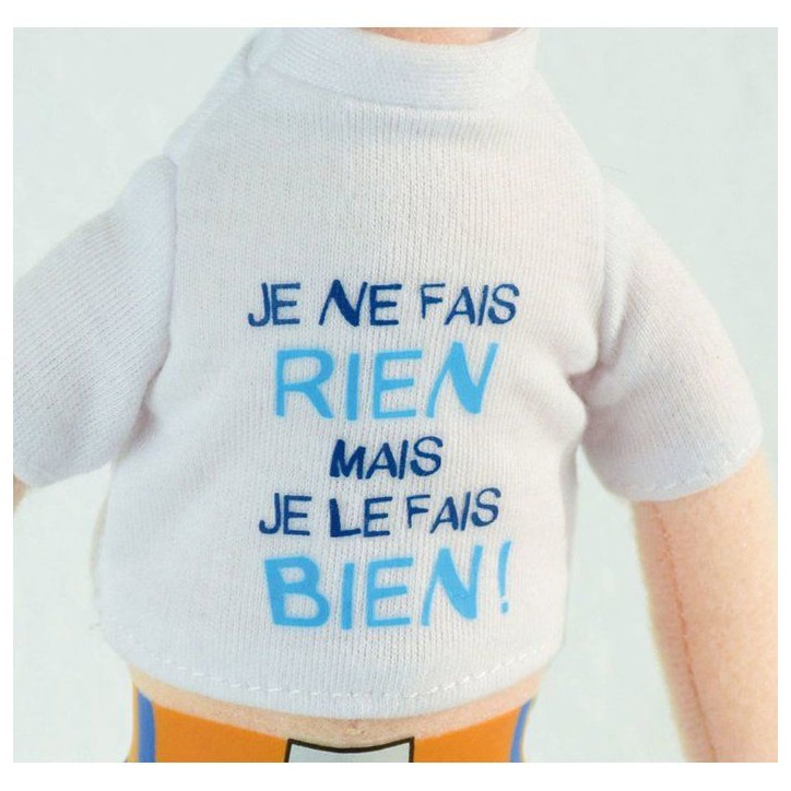 Peluche Gaston Lagaffe - Lot de 3 - Messages - 30 cm - JEMINI