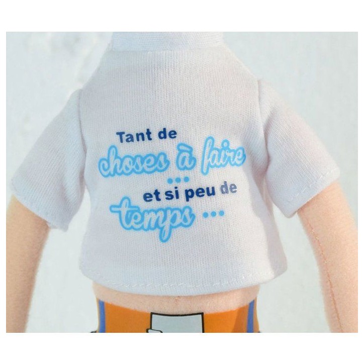 Peluche Gaston Lagaffe - Lot de 3 - Messages - 30 cm - JEMINI