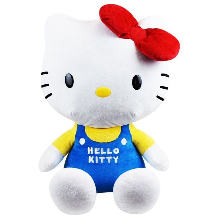 Peluche géante XXL - Hello Kitty - JEMINI - 65 cm - Ultra douce - Lavable en machine