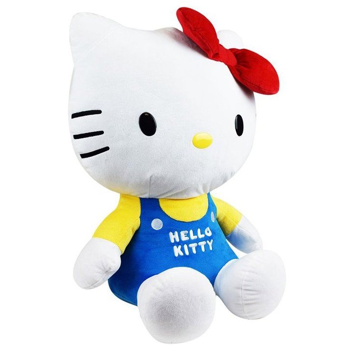 Peluche géante XXL - Hello Kitty - JEMINI - 65 cm - Ultra douce - Lavable en machine