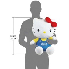 Peluche géante XXL - Hello Kitty - JEMINI - 65 cm - Ultra douce - Lav