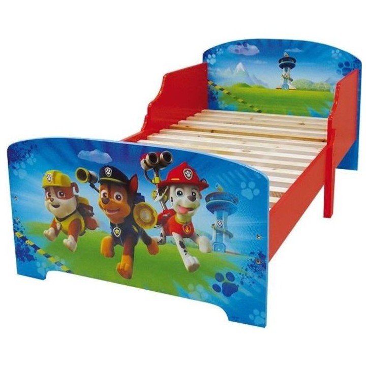 PAT PATROUILLE Lit avec lattes pour enfant 70 x 140 cm PAT PATROUILLE Lit avec lattes pour enfant 70 x 140 cm