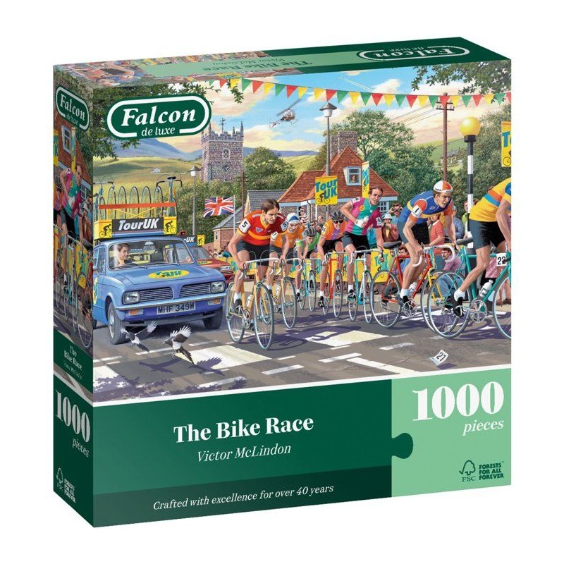 Puzzle - JUMBO - FALCON - The bike race - 1000 pieces - Des 12 ans