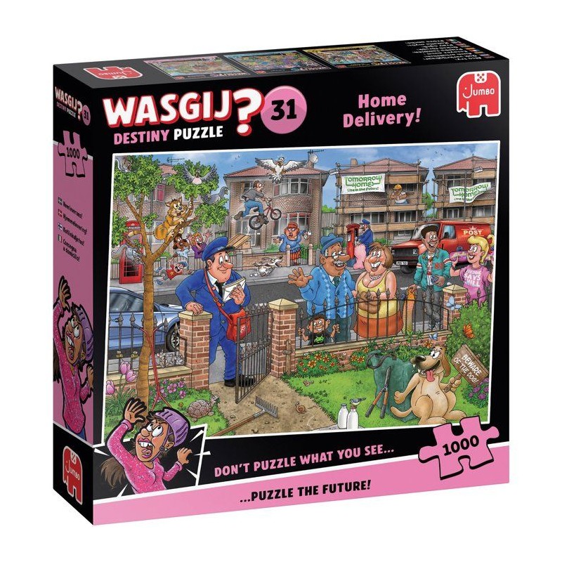 Puzzle - JUMBO - WASGIJ DESTINY 31 - Livraison a domicile ! - 1000 pie