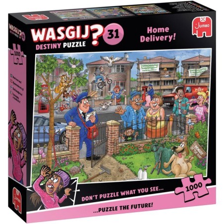 Puzzle - JUMBO - WASGIJ DESTINY 31 - Livraison a domicile ! - 1000 pie
