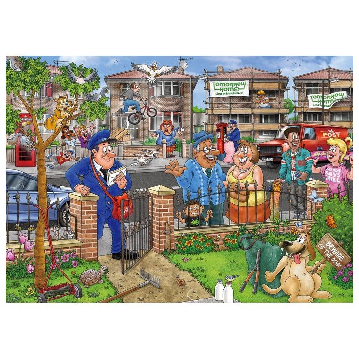 Puzzle - JUMBO - WASGIJ DESTINY 31 - Livraison a domicile ! - 1000 pieces - Des 12 ans