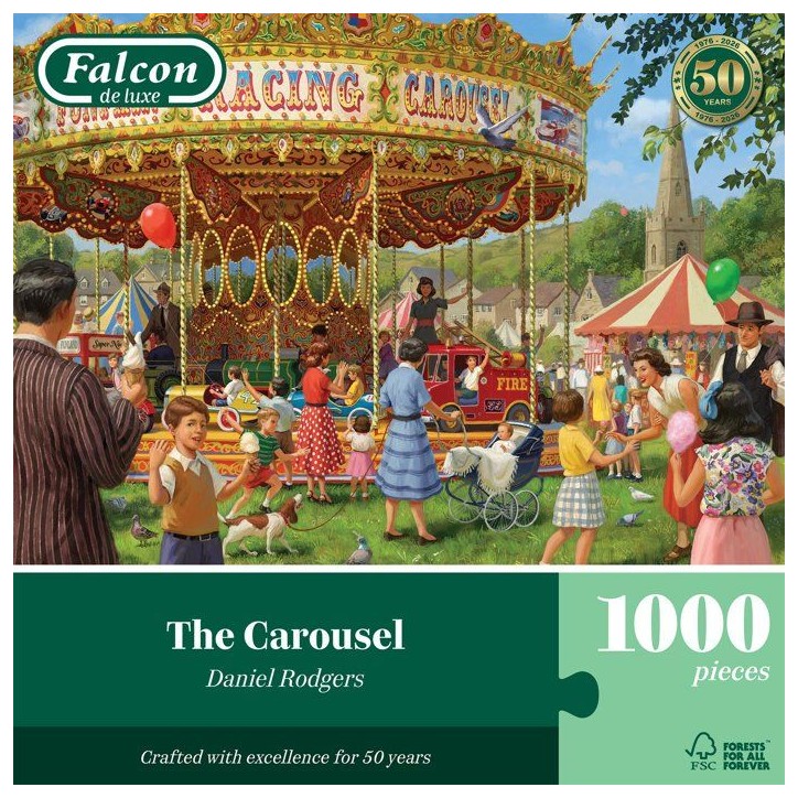 Puzzle - JUMBO - FALCON - The carousel - 1000 pieces - Des 12 ans