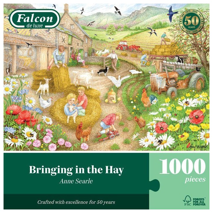 Puzzle - JUMBO - FALCON - Bringing in the Hay - 1000 pieces - Des 12 ans
