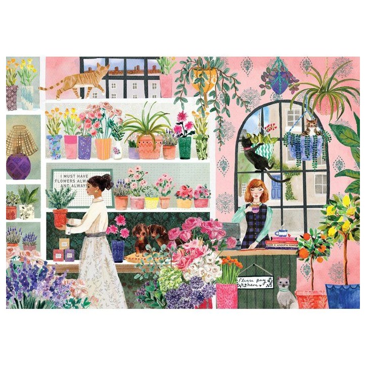 Puzzle - JUMBO - FALCON - The Flower Studio - 1000 pieces - Des 12 ans
