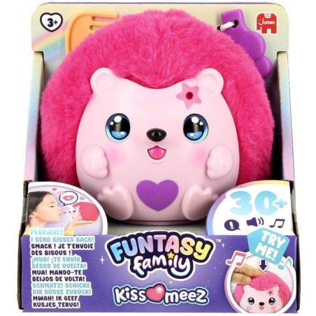 Funtasy Family - Peluche intéractive - JUMBO - Kiss Meez Hérisson -